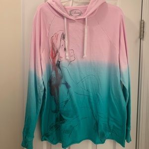 Ariel dip dye hoodie from Hot Topic